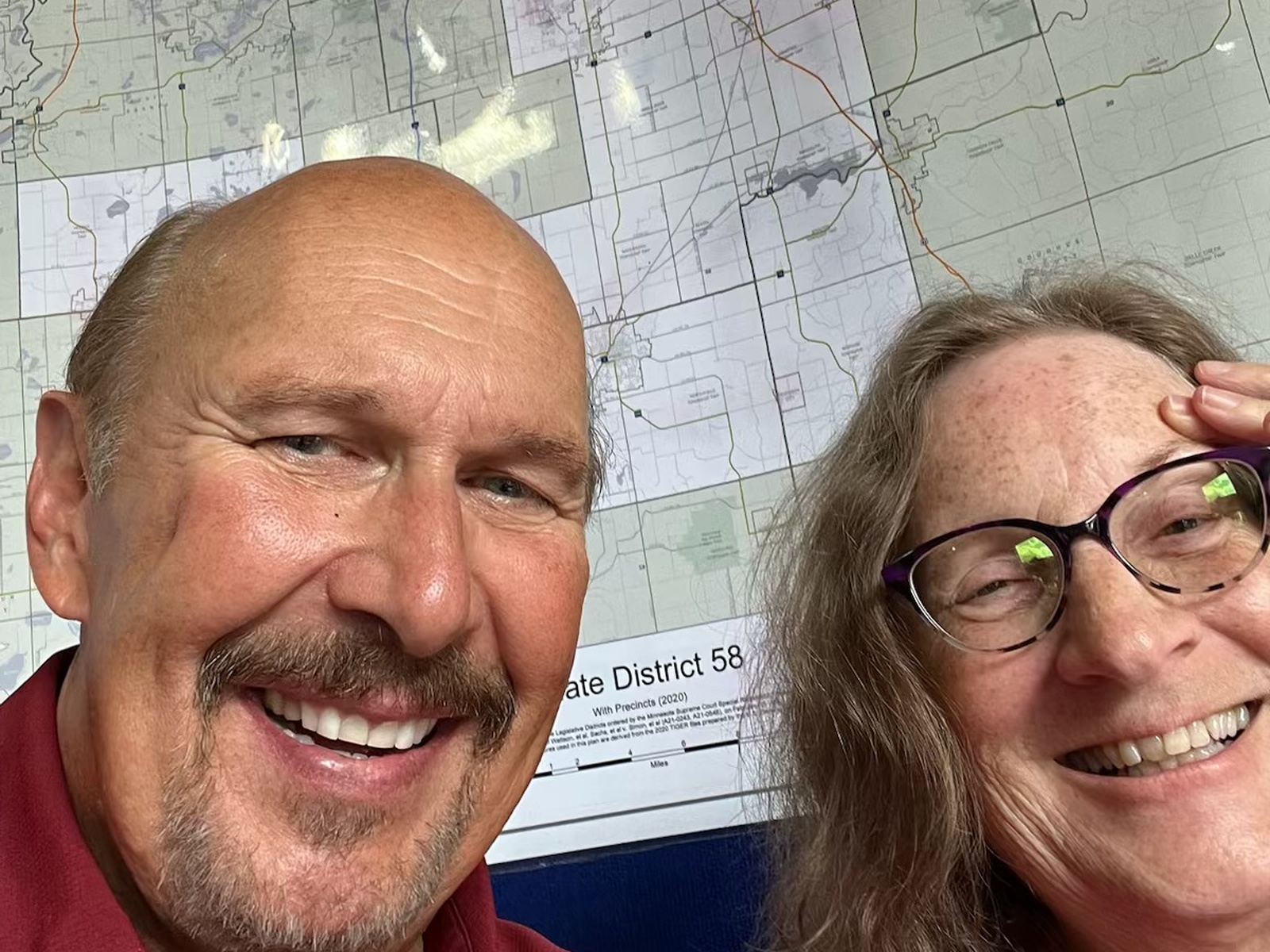 Steve Cherney and his wife at a community event